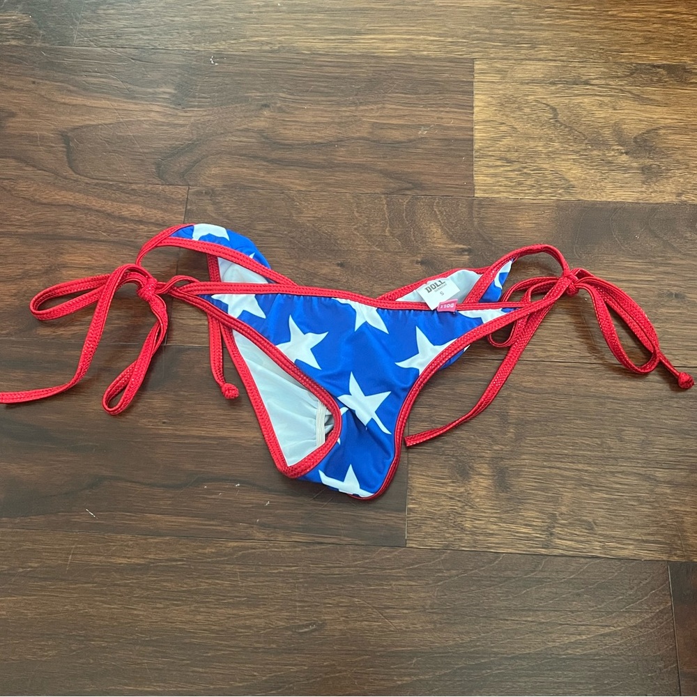 Blue and Red Star Bikini Bottom